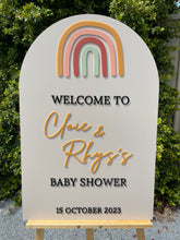 Load image into Gallery viewer, Baby Shower Sign - Rainbow