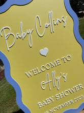 Load image into Gallery viewer, Baby Shower Sign - Baby Collins