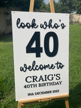 Load image into Gallery viewer, Birthday Party Sign - Look Who's