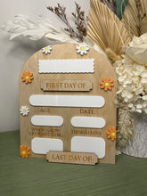 Load image into Gallery viewer, First/Last Day School Board | Arch with Acrylic Details