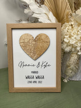 Load image into Gallery viewer, Framed Love Story Map