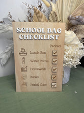 Load image into Gallery viewer, School Bag Checklist