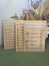 Load image into Gallery viewer, School Bag Checklist