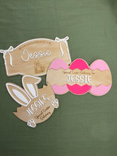 Load image into Gallery viewer, Easter Crate Plaque Only | Bows & Bunny