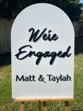 Load image into Gallery viewer, Engagement Party Sign - We're Engaged