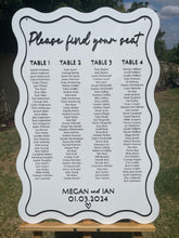Load image into Gallery viewer, Seating Chart - Please Find Your Seat