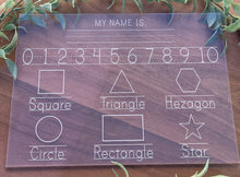 Load image into Gallery viewer, Educational Tracing Board - Shapes & Numbers