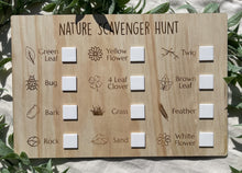 Load image into Gallery viewer, Scavenger Hunt Board - Nature