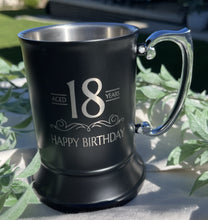 Load image into Gallery viewer, Beer Mug (Matte Black) - Birthday