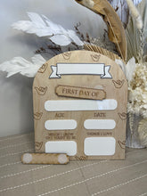 Load image into Gallery viewer, First/Last Day Board - Arch with Blank Name