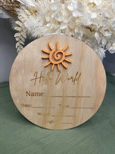 Load image into Gallery viewer, Newborn Announcement Plaque