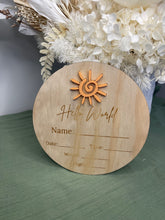 Load image into Gallery viewer, Newborn Announcement Plaque