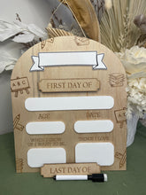 Load image into Gallery viewer, First/Last Day Board - Arch with Blank Name