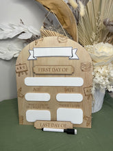 Load image into Gallery viewer, First/Last Day Board - Arch with Blank Name