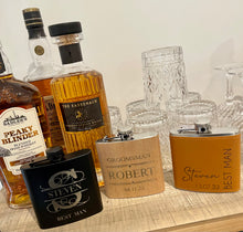 Load image into Gallery viewer, Engraved Groomsmen Whisky Flask