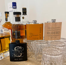 Load image into Gallery viewer, Engraved Groomsmen Whisky Flask