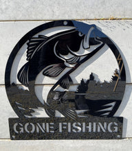 Load image into Gallery viewer, Gone Fishing Sign