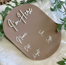 Load image into Gallery viewer, Pregnancy Announcement Plaque