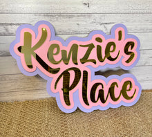 Load image into Gallery viewer, Kids Name Sign - Triple Layer