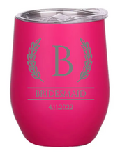 Load image into Gallery viewer, Engraved Bridesmaid Insulated Wine Tumblers