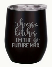 Load image into Gallery viewer, Engraved Hens Insulated Wine Tumblers