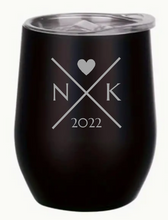 Load image into Gallery viewer, Engraved Wedding Insulated Wine Tumblers