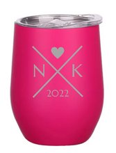 Load image into Gallery viewer, Engraved Wedding Insulated Wine Tumblers