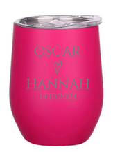 Load image into Gallery viewer, Engraved Wedding Insulated Wine Tumblers