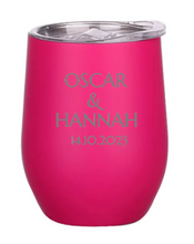Load image into Gallery viewer, Engraved Wedding Insulated Wine Tumblers