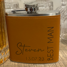 Load image into Gallery viewer, Engraved Groomsmen Whisky Flask