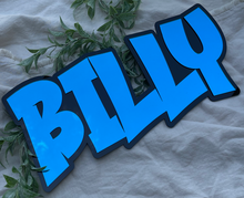 Load image into Gallery viewer, Kids Name Sign - Double Layer