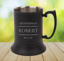 Load image into Gallery viewer, Beer Mug (Matte Black) - Wedding