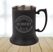 Load image into Gallery viewer, Beer Mug (Matte Black) - Wedding