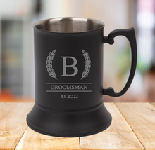 Load image into Gallery viewer, Beer Mug (Matte Black) - Wedding