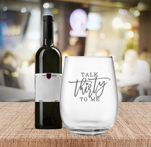 Load image into Gallery viewer, Engraved Stemless Birthday Wine Glass