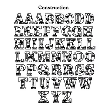 Load image into Gallery viewer, Construction Themed Letters