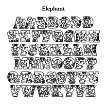 Load image into Gallery viewer, Elephant Themed Letters