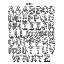 Load image into Gallery viewer, Butterfly Themed Letters
