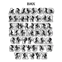 Load image into Gallery viewer, BMX Themed Letters