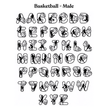 Load image into Gallery viewer, Basketball Themed Letters