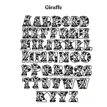 Load image into Gallery viewer, Giraffe Themed Letters