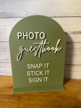 Load image into Gallery viewer, Reception Sign - Photo Guestbook