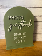 Load image into Gallery viewer, Reception Sign - Photo Guestbook