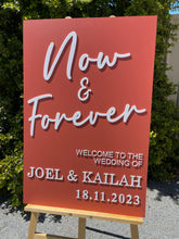 Load image into Gallery viewer, Welcome Sign - Now & Forever