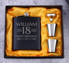 Load image into Gallery viewer, Whisky Flask Birthday Set