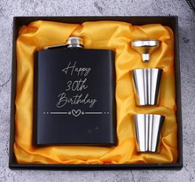 Load image into Gallery viewer, Whisky Flask Birthday Set