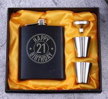 Load image into Gallery viewer, Whisky Flask Birthday Set