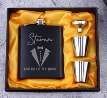 Load image into Gallery viewer, Whisky Flask Groomsmen Set