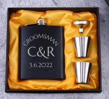 Load image into Gallery viewer, Whisky Flask Groomsmen Set