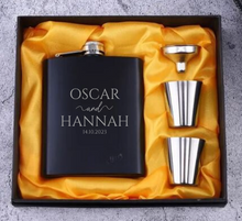 Load image into Gallery viewer, Whisky Flask Wedding Set